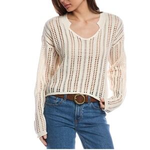 ATM ANTHONY‎ THOMAS MELILLO OPEN LINEN-BLEND SWEATER